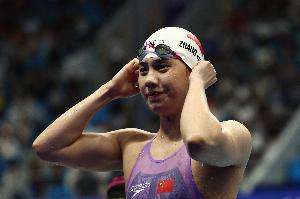 张雨霏：比起其他大赛带着包袱上阵 这次参加全运会更轻松了