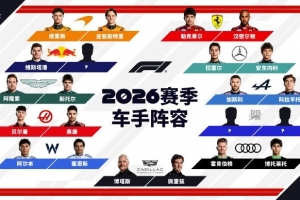 还剩3席！F1明年车手确定19人，红牛空余1席、小红牛空余2席