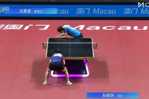 孙颖莎挽救4个金牌点仍然不敌，连续两届全运会决赛输给王曼昱