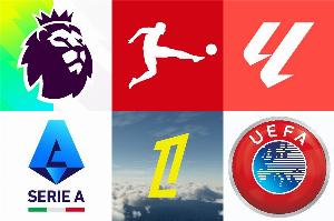 本赛季欧冠五大联赛球队积分：英超61分断层居首，意甲35分次席