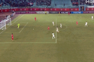 可惜！河内门将2回合送3个，本场卡里乌斯附体，国安仍被淘汰出局