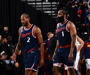 背靠背第二战！快船首发：哈登、莱昂纳德、邓恩、科林斯、祖巴茨