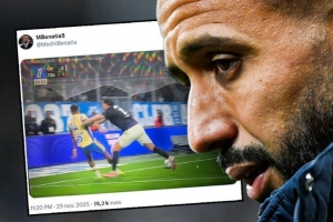 派尚禁区明显被推搡未判点球，马赛总监贝纳蒂亚社媒晒照质疑判罚