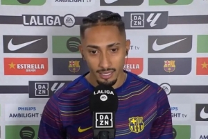 拉菲尼亚：扳平球未算作助攻？重要的是赢球 我还无法踢满90分钟