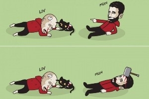 今日趣图：听说赢球又能进前五？我就不赢，还是“曼8”适合我