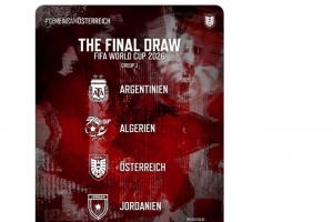 社媒遭刷屏！奥地利足协发布世界杯分组图，仍用阿根廷二星logo