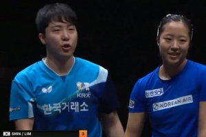 林仲勋/申裕斌3-0张本美和/松岛辉空，取得WTT总决赛混双两连胜