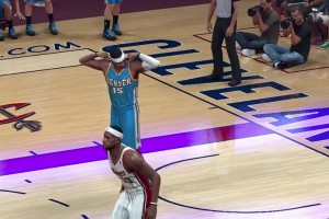 2K模拟掘金时期的安东尼！年轻的甜瓜什么水平？