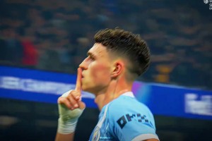 弧顶梅开二度！曼城球迷：太子区域，宣告回归！