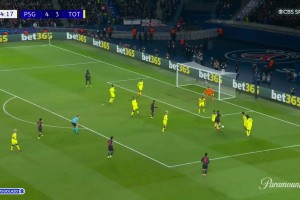 进球大战！穆阿尼破门本场2射1传！巴黎仍4-3领先热刺！