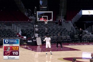 加兰 赛后三分加练，这庆祝动作太喜感了