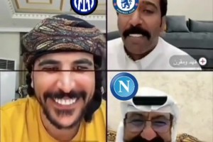 网友整活：本轮欧冠战罢，失意豪门连麦中。。。