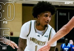 MikeyWilliams对阵加州大学圣巴巴拉分校砍30分创生涯新高