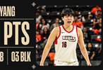 杨瀚森发展联盟次战砍21分9板3帽