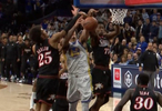 关键判罚！梅尔顿上篮不中球出界判给76人勇士挑战成功