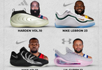 能说全吗？目前NBA仅有的6位签名鞋还在推出&且已超过10代的球星